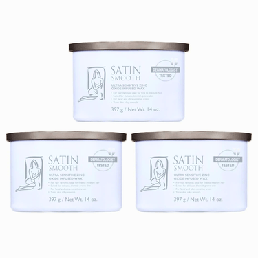 SATIN SMOOTH_Ultra Sensitive Zinc Oxide Infused Wax_Cosmetic World